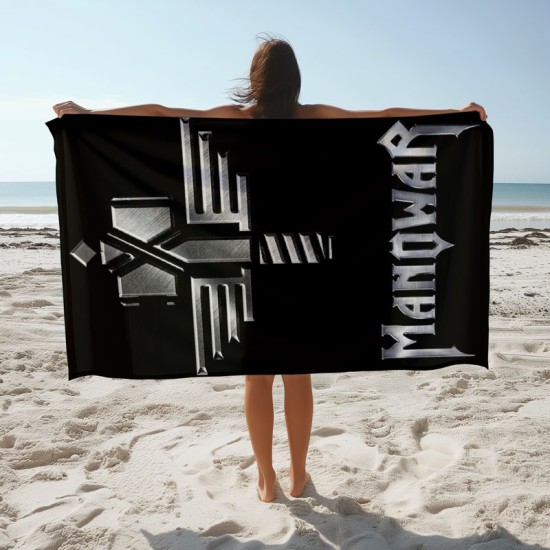 Плажна хавлиена кърпа с 3D дизайн на музикална група S2429