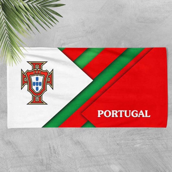 Плажна хавлиена кърпа с 3D дизайн Portugal 11158