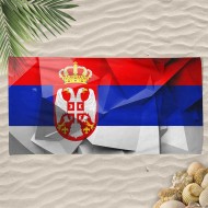 Плажна хавлиена кърпа с 3D дизайн Сърбия 8581