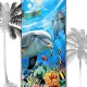Плажна хавлиена кърпа с 3D дизайн Делфини 4936