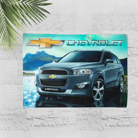 Плажна хавлиена кърпа с 3D дизайн Chevrolet к4528