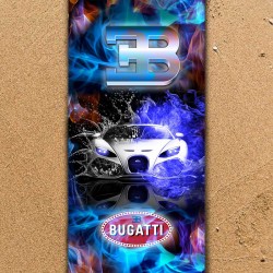 Плажна хавлиена кърпа с 3D дизайн Бугати 5118