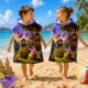 Детско плажно пончо с 3D дизайн – бързосъхнещо и абсорбиращо