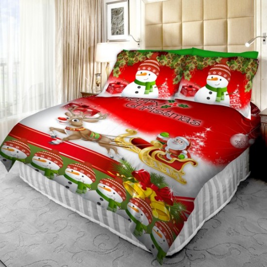 Спално бельо Коледа 3D 7364