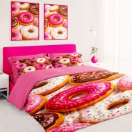 3D Луксозно спално бельо българско производство Donuts