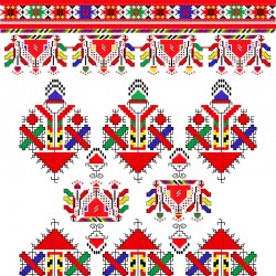 Луксозно спално бельо с фолклорни мотиви 11481