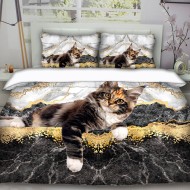 Спално бельо Коте 3D 13016