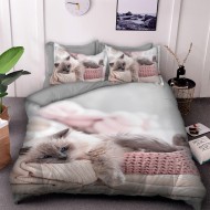Спално бельо Коте 3D 13230