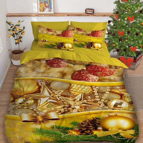 Спално бельо Коледна украса 3D 9349